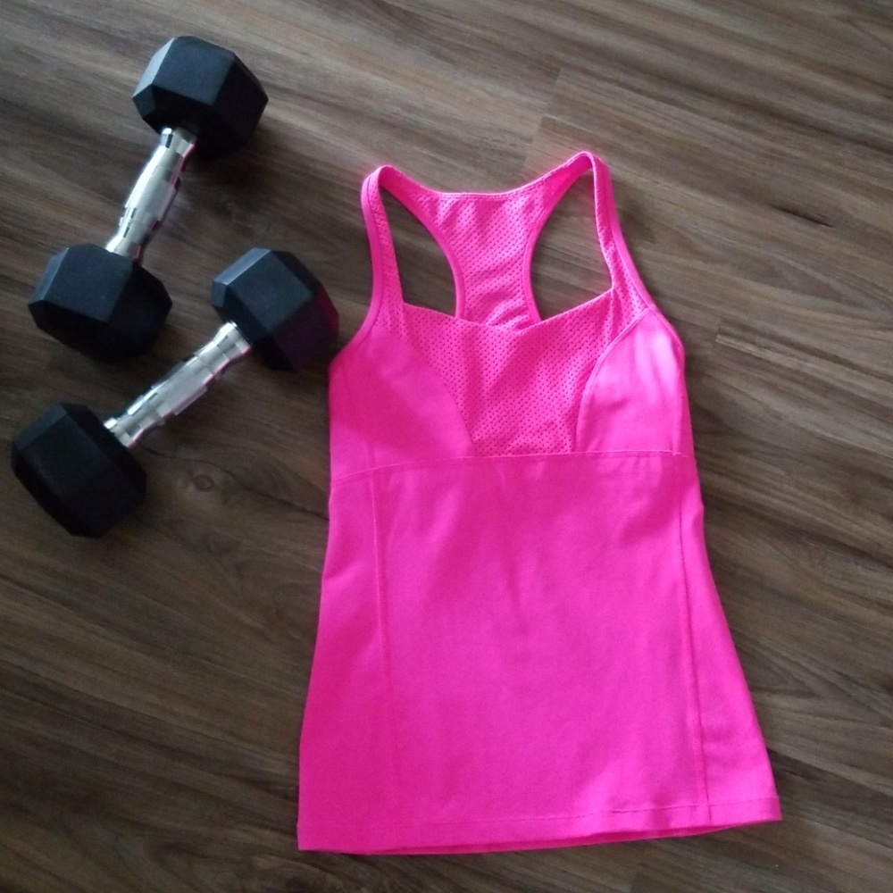 Lorna Jane Hot Pink Workout Top